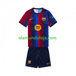 Camisola FC Barcelona Criança Equipamento Primeiro 2026-2027 Manga Curta